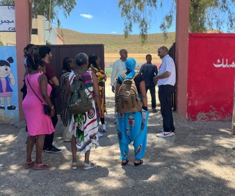 Visiting the Sheikh of Kansara out side of Fez